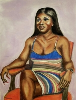 Girl In The Striped Dress