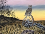 GREAT HORNED EVENING OWL